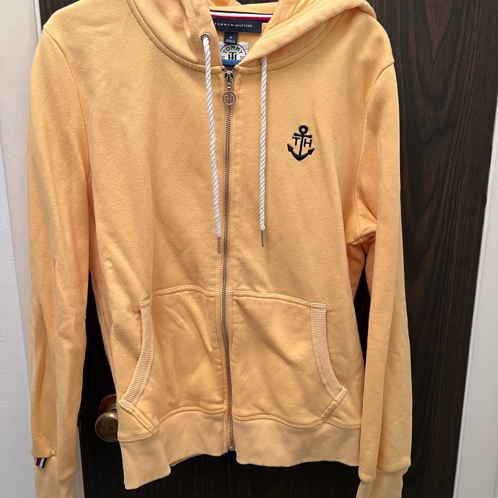 Tommy Hilfiger Mustard Zip-Up Hoodie